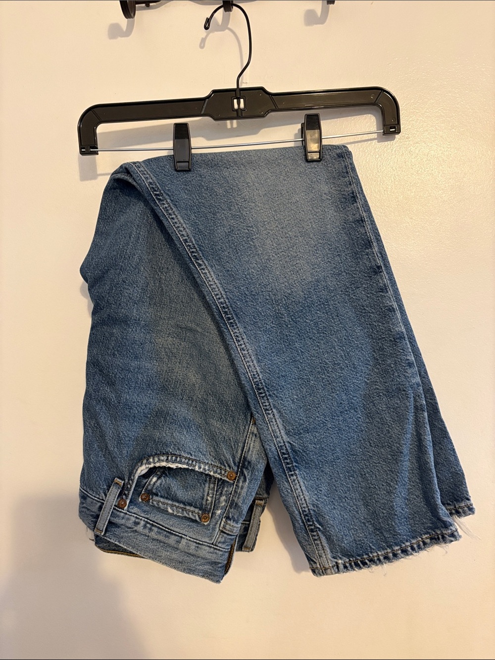 Agolde Riley Button Fly High Rise Crop Jeans 28 - Picture 6 of 8